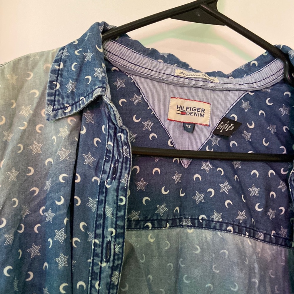 Hilfiger denim long sleeve with crescent moon pattern
